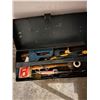 Image 1 : Metal tool box with tools