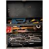 Image 2 : Metal tool box with tools