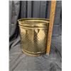 Image 2 : Brass Large Planter, And Assortment Small Brass