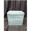 Image 1 : Vintage Blue Metal Picnic Box (13"x15"x10")