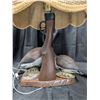 Image 3 : Goose and Duckling Vintage lamp w/ Wicker Shade (Still works)