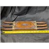 Image 7 : Set of Steak Knives in wooden Carved Case (wood Good Condition)
