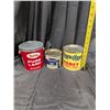 Image 2 : (3) Vintage Tins of (2) Honey and (1) Pure Lard (All Empty)