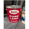 Image 3 : (3) Vintage Tins of (2) Honey and (1) Pure Lard (All Empty)