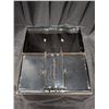Image 3 : (2) Black Metal Case Boxes Vintage