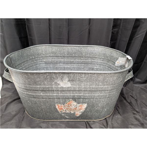 Galvanized Large Oval Tub
