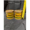 Image 4 : (2) Vintage Black Cat Cigarette Tobacco Cans