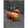 Image 3 : Vintage Hand Carved Wooden Elk 7"