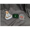Image 1 : Vintage Collector Ash Trays (Jasper Park, Wyoming, and Green Glass)