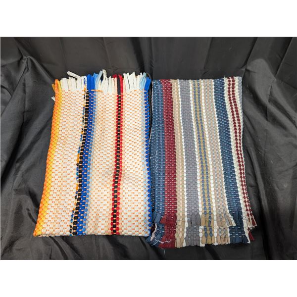 (2) Hand Made Woven Rugs