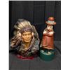 Image 1 : Vintage First Nation Decanter and Statue (1) From 1977