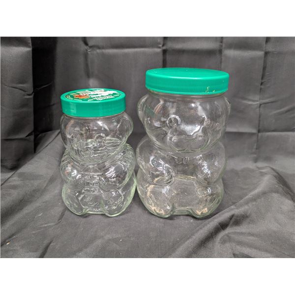 (2) Vintage Kraft Peanut Butter Jars (1) Large Other small 1988