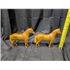Image 2 : (2) Wooden Vintage Horses
