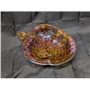Image 2 : Multi Color Fruit Glass Bowl w/ Glass Grapes