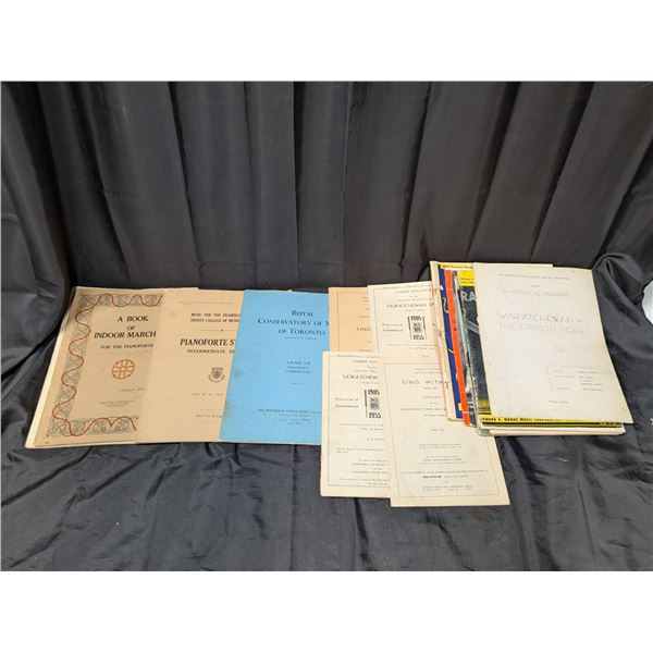 Lot of Vintage Music Books From 1928