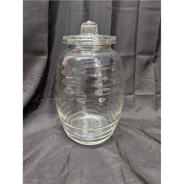 Vintage Glass Cookie Jar