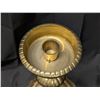 Image 5 : Large Brass Candle Holder w/ Glass Shade Vintage