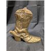 Image 1 : Vintage Brass Cowboy Boot