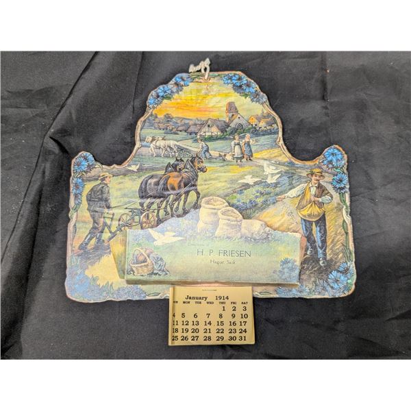 Friesen (it.P) Hague stone Calendar 1914 (Excellent Condition)