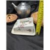 Image 2 : Vintage Lot of Dishware (Pie Saver, Cheese Dish, Ice Bucket, Kettle)