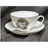 Image 1 : Vintage Mustache Cup and Saucer (Dog Design)