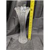 Image 2 : Vintage Orange Luster Vase and Tall Clear Vase