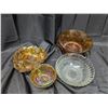 Image 1 : (2) Vintage Carnival Glass (1) Leaf and Raspberry Design and etc.