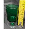 Image 5 : 3 Sets of 6 Vintage (Green Emerald) Glasses