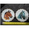 Image 2 : (2) Vintage Decorative Horse Plates