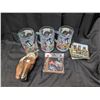 Image 1 : Lot of Horse/Cowboy Themed Decor (2) Freeze Cups, wall Decor, and Coasters