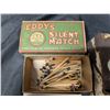 Image 2 : (2) Vintage match Box Holders w/ Eddy's Box Matches w/ Original Box