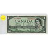 Image 1 : 1954 Canadian One Dollar.