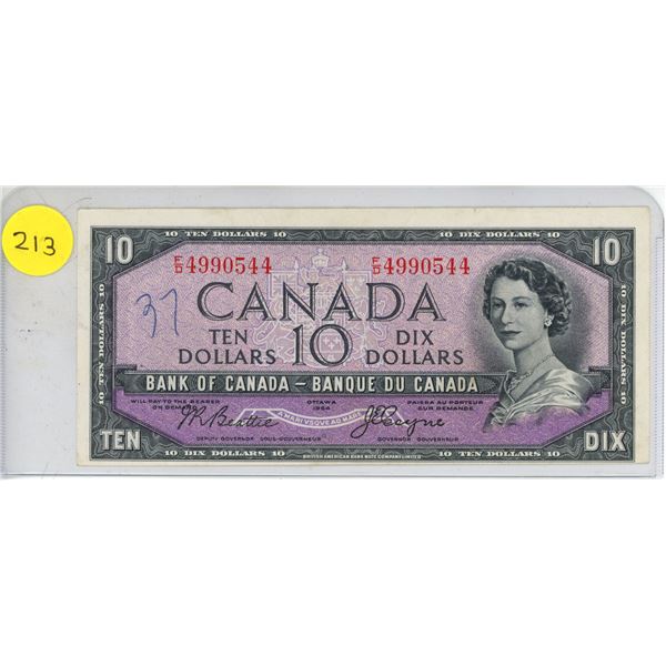 1954 Canadian Ten Dollar.