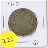 Image 1 : 1917 Canada 50 Cents Coin.