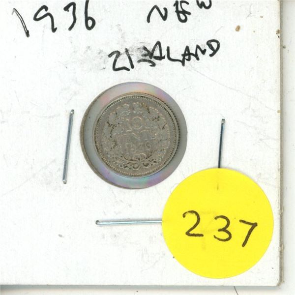 1936 Nederlander 10 Cents Coin.
