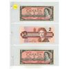 Image 1 : (2) 1954 and (1) 1986 Canada Two Dollars.