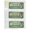 Image 1 : (3) 1967 Canada One Dollars.
