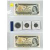Image 1 : (2) 1973 Canada One Dollars and 1973 Canada 1 Dollar Coin, 50 Cents, 25 Cents Coin.