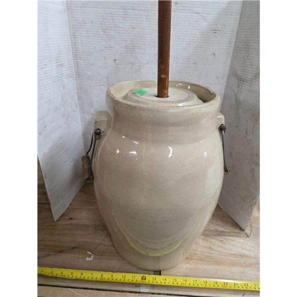 5 gallon butter churn- complete- 17"H