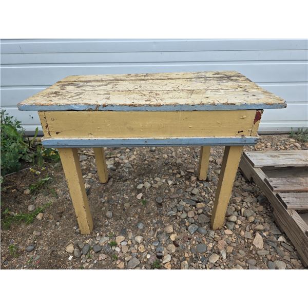 Primitive table-30" by 15" by 23"H