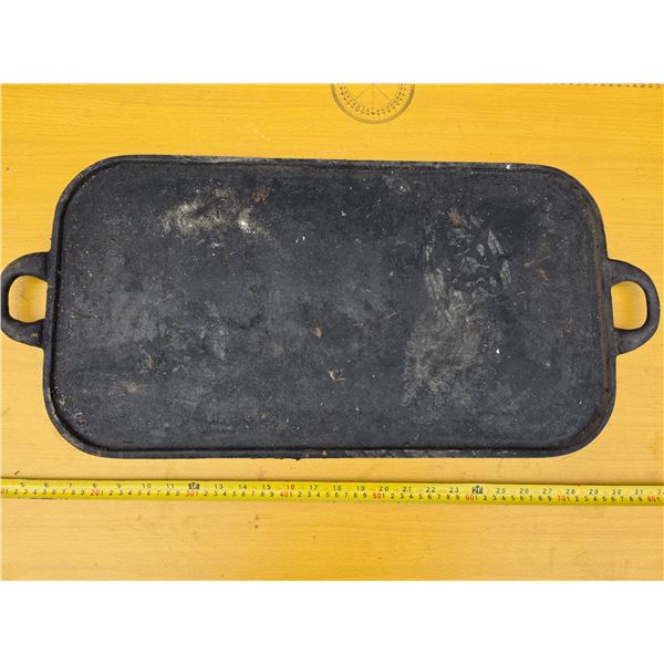 Cast iron griddle-24"L