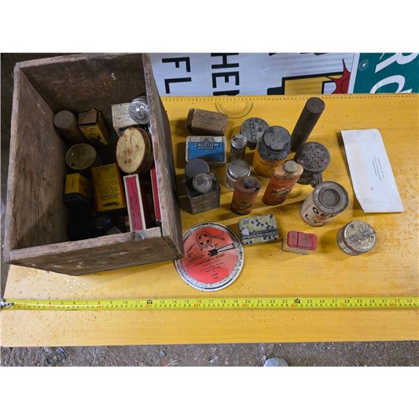 Ammo box with collectors tins