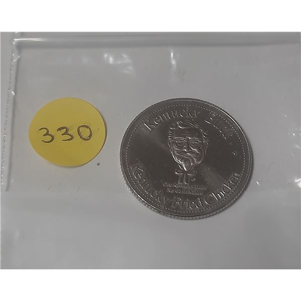 "Kentucky Buck" token from Kentucky Fried Chicken (KFC).