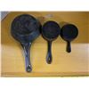 Image 3 : 3 Antique miniature frying pans - 2 cast iron