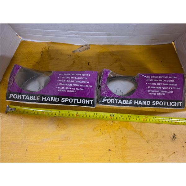 2 Vintage handheld spot lights- new in box