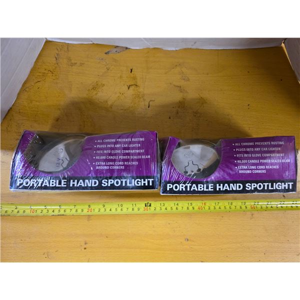 2 Vintage handheld spot lights- new in box