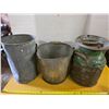 Image 1 : Antique cream can, well pail and bucket