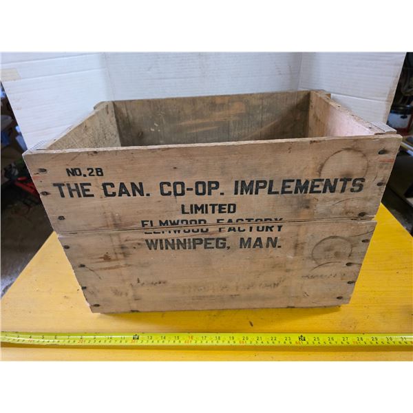 Co-op wood crate
