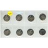 Image 1 : Lot of 8 Canadian 50 Cents from 1969 – 2002.