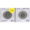 Image 1 : Lot of 2 Specimen 50 Cents: 2010 and 2013.